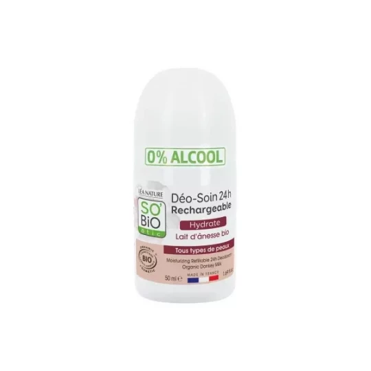 Léa Nature SO BIO étic Déo-Soin 24h Lait d'Ânesse Roll'On Bio 50 ml