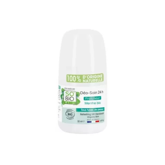 Léa Nature SO BIO étic Déo-Soin 24h Menthe Roll'On Bio 50 ml