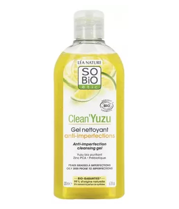 Léa Nature SO BIO étic Clean-Yuzu Gel Nettoyant Anti-Imperfections Bio 200 ml