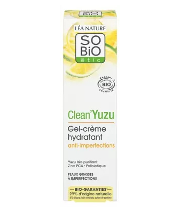 Léa Nature SO BIO étic Clean-Yuzu Gel'Crème Hydratant Anti-Imperfections Bio 40 ml