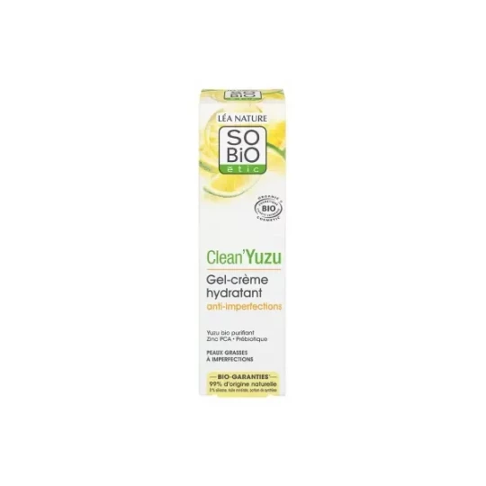 Léa Nature SO BIO étic Clean-Yuzu Gel'Crème Hydratant Anti-Imperfections Bio 40 ml