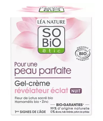 Léa Nature SO BIO étic pour une Peau Parfaite Gel'Crème Révélateur Éclat Nuit Bio 50 ml