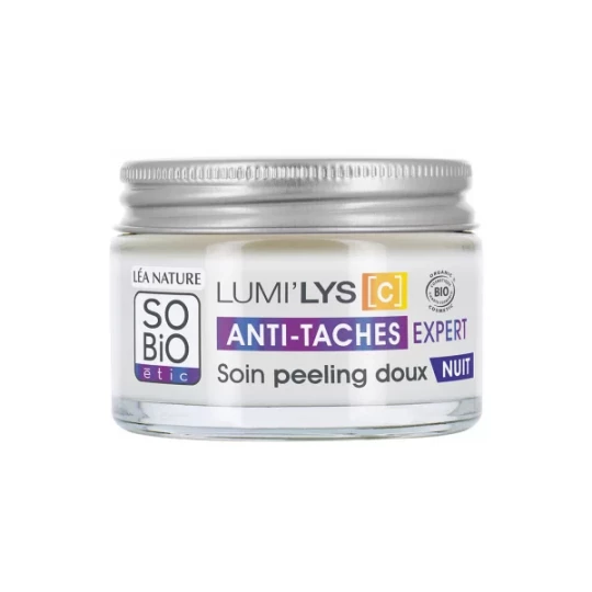 Léa Nature SO BIO étic Lumi-Lys [C] Soin Peeling Doux Anti-Taches Expert Nuit Bio 50 ml - image 4