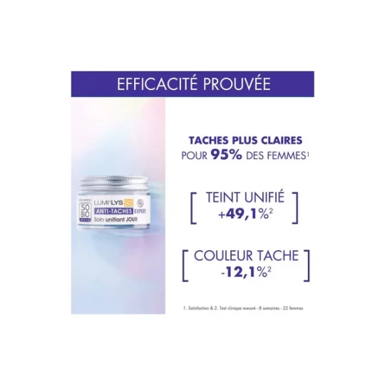 Léa Nature SO BIO étic Lumi-Lys [C] Soin Unifiant Jour Anti-Taches Expert Bio 50 ml - image 3