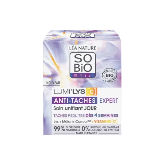 Léa Nature SO BIO étic Lumi-Lys [C] Soin Unifiant Jour Anti-Taches Expert Bio 50 ml - image 4