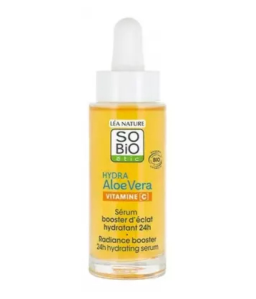 Léa Nature SO BIO étic Hydra Aloe Vera Vitamine C Sérum Booster d'Éclat Hydratant 24h Bio 30 ml