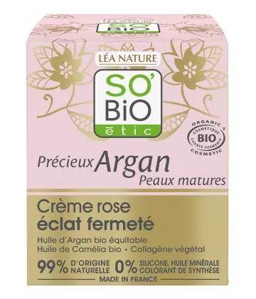 Léa Nature SO BIO étic Précieux Argan Crème Rose Éclat Fermeté Bio 50 ml