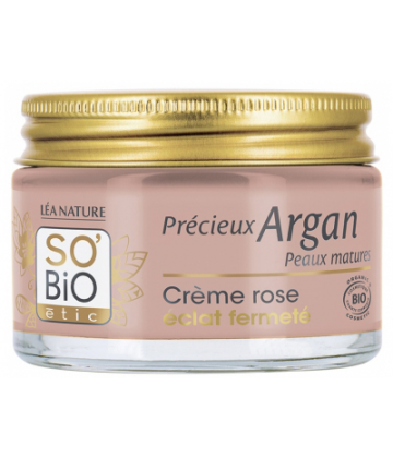 Léa Nature SO BIO étic Précieux Argan Crème Rose Éclat Fermeté Bio 50 ml