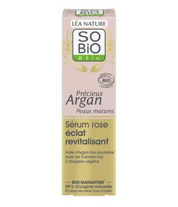 Léa Nature SO BIO étic Précieux Argan Sérum Rose Éclat Revitalisant Bio 30 ml