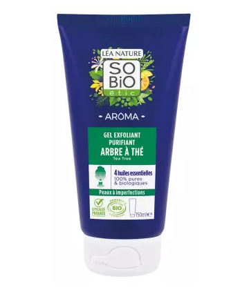 Léa Nature SO BIO étic Aroma Gel Exfoliant Purifiant Arbre à Thé Bio 150 ml