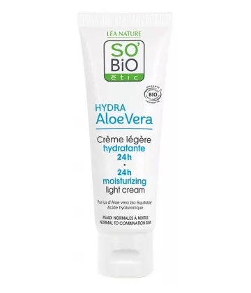 Léa Nature SO BIO étic Hydra Aloe Vera Crème Légere Hydratante 24h Bio 50 ml