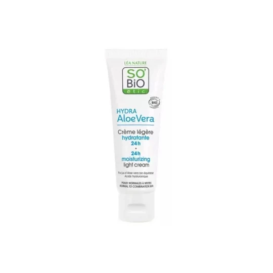 Léa Nature SO BIO étic Hydra Aloe Vera Crème Légere Hydratante 24h Bio 50 ml