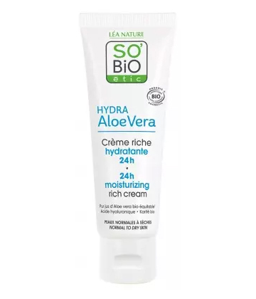 Léa Nature SO BIO étic Hydra Aloe Vera Crème Riche Hydratante 24h Bio 50 ml