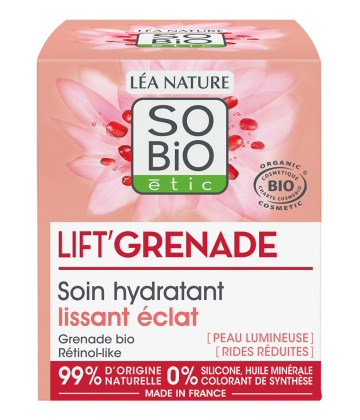 Léa Nature SO BIO étic Lift-Grenade Soin Hydratant Lissant Éclat Bio 50 ml