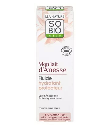 Léa Nature SO BIO étic Mon Lait d'Ânesse Fluide Hydratant Protecteur Bio 50 ml