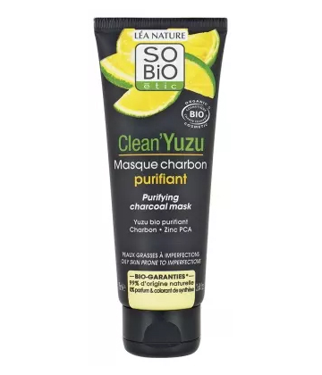 Léa Nature SO Bio étic Clean-Yuzu Masque Charbon Purifiant Bio 75 ml