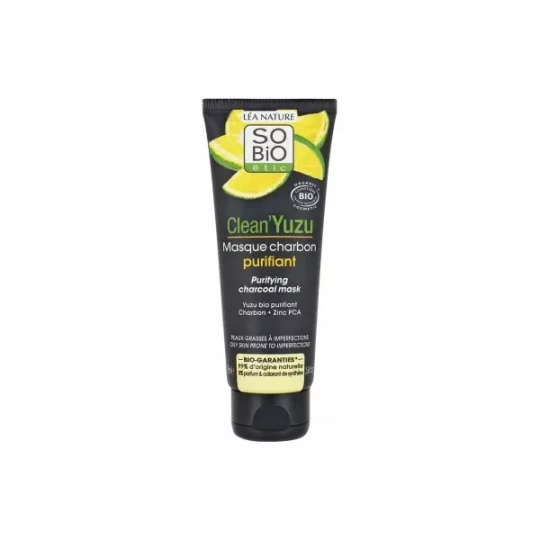Léa Nature SO Bio étic Clean-Yuzu Masque Charbon Purifiant Bio 75 ml