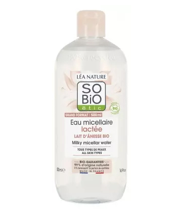 Léa Nature SO BIO étic Eau Micellaire Lactée Lait d'Ânesse Bio 500 ml