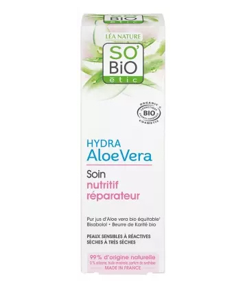 Léa Nature SO BIO étic Hydra Aloe Vera Soin Nutritif Réparateur Bio 50 ml