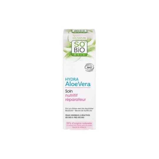 Léa Nature SO BIO étic Hydra Aloe Vera Soin Nutritif Réparateur Bio 50 ml