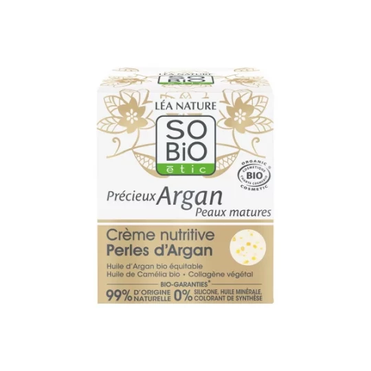 Léa Nature SO BIO étic Précieux Argan Crème Nutritive Perles d'Argan Peaux Matures Bio 50 ml - image 4
