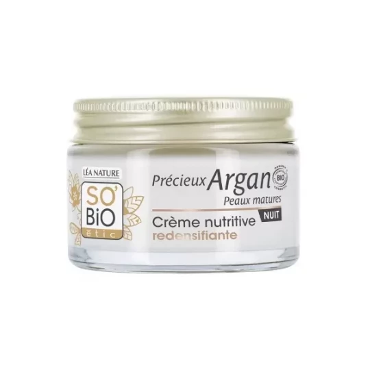 Léa Nature SO BIO étic Précieux Argan Crème Nutritive Redensifiante Nuit Peaux Matures Bio 50 ml