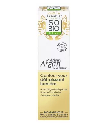 Léa Nature SO BIO étic Précieux Argan Contour Yeux Défroissant Lumiere Bio 15 ml