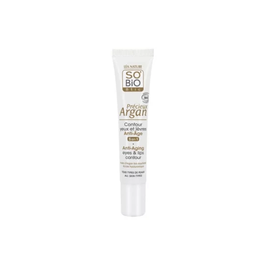 Léa Nature SO BIO étic Précieux Argan Contour Yeux et Lèvres Anti-Âge Bio 15 ml - image 3