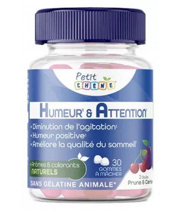 Les 3 Chenes Petit Chene Humeur & Attention Gommes x 30