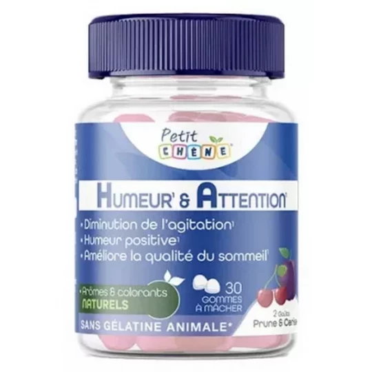Les 3 Chenes Petit Chene Humeur & Attention Gommes x 30