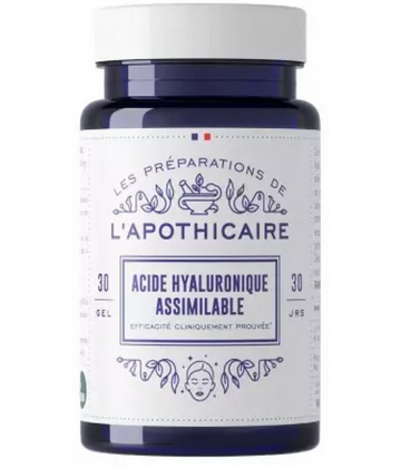 Les Préparations de l'Apothicaire Acide Hyaluronique Assimilable Gélules x 30