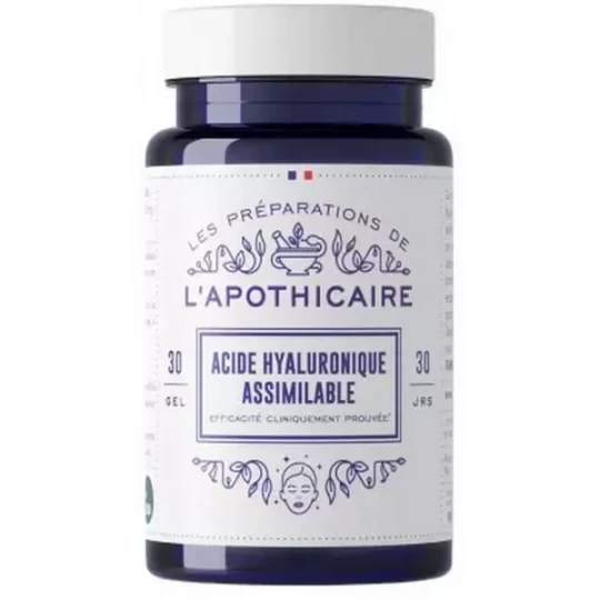 Les Préparations de l'Apothicaire Acide Hyaluronique Assimilable Gélules x 30