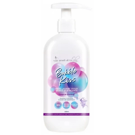 Les Secrets de Loly Bubble Kiss Soin Lavant Doux Bébés et Enfants 400 ml