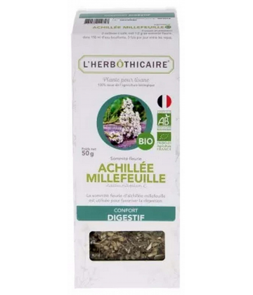 l'Herbôthicaire Achillée Millefeuille Plante pour Tisane Bio 50 g