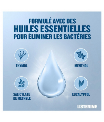 Listerine Bain de Bouche Soin Blancheur Gout Plus Léger 500 ml
