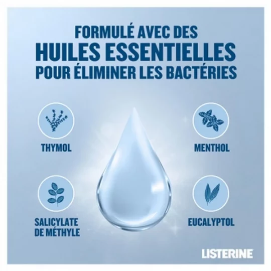 Listerine Bain de Bouche Soin Blancheur Gout Plus Léger 500 ml - image 3