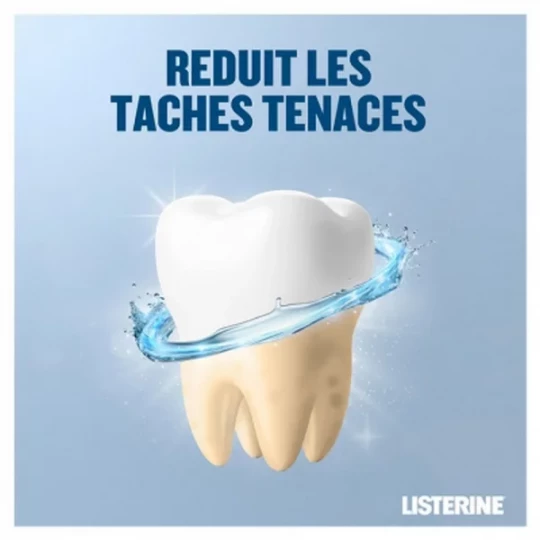 Listerine Bain de Bouche Soin Blancheur Gout Plus Léger 500 ml - image 4