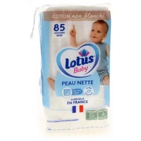 Lotus Baby Peau Nette Cotons x 85