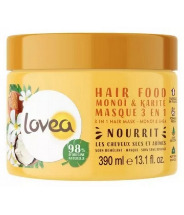 Lovea Hair Food Masque 3 en 1 Monoi & Karité 390 ml