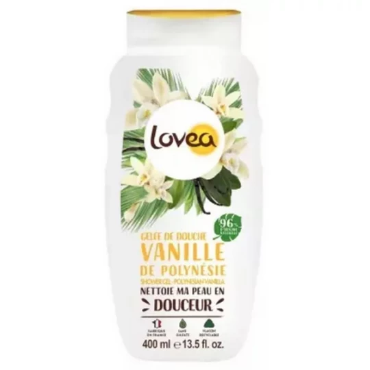Lovea Gelée de Douche Vanille de Polynésie 400 ml