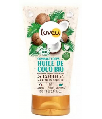 Lovea Gommage Corps Exfoliant Huile de Coco Bio 150 ml