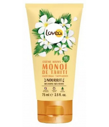Lovea Crème Mains Monoi de Tahiti 75 ml