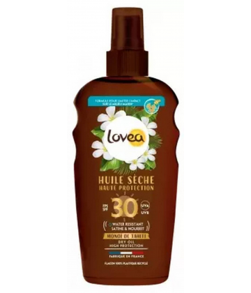 Lovea Huile Sèche Monoi de Tahiti Haute Protection SPF30 150 ml