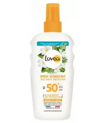 Lovea Spray Hydratant Monoi de Tahiti Tres Haute Protection SPF50+ 150 ml
