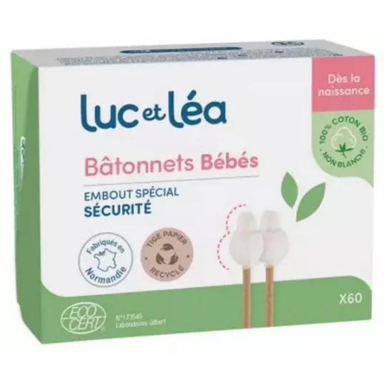 Luc et Léa Bâtonnets Bébés Bio x 60