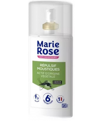 Marie Rose Répulsif Moustique Actif d'Origine Végétale 100 ml