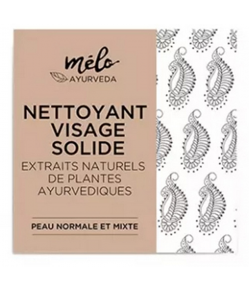 Melo Ayurveda Nettoyant Solide Visage Peaux Normales et Mixtes Mélo Ayurveda 80 g