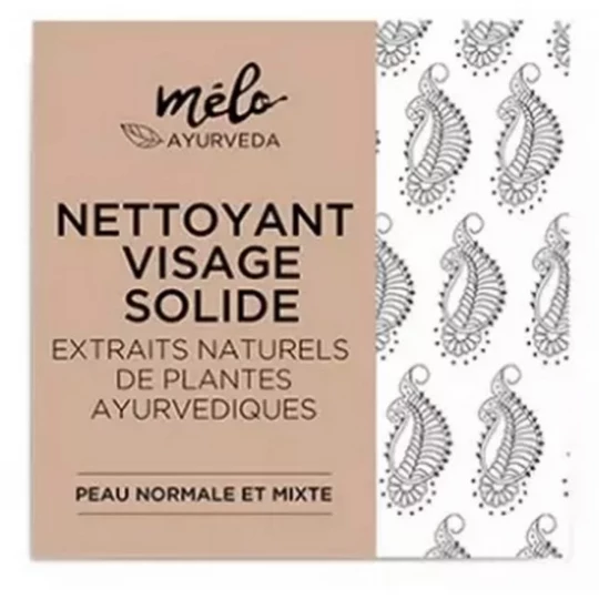 Melo Ayurveda Nettoyant Solide Visage Peaux Normales et Mixtes Mélo Ayurveda 80 g