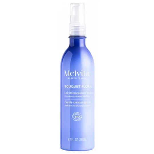 Melvita Bouquet Floral Lait Démaquillant Douceur Bio 200 ml