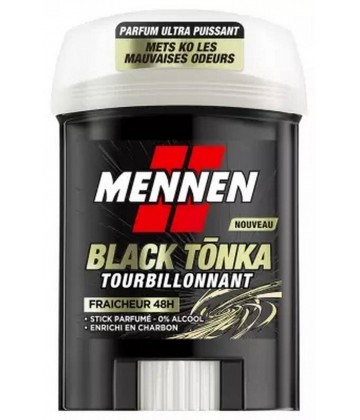 Mennen Déodorant Black Tonka Fraîcheur 48h Stick Large 60 ml